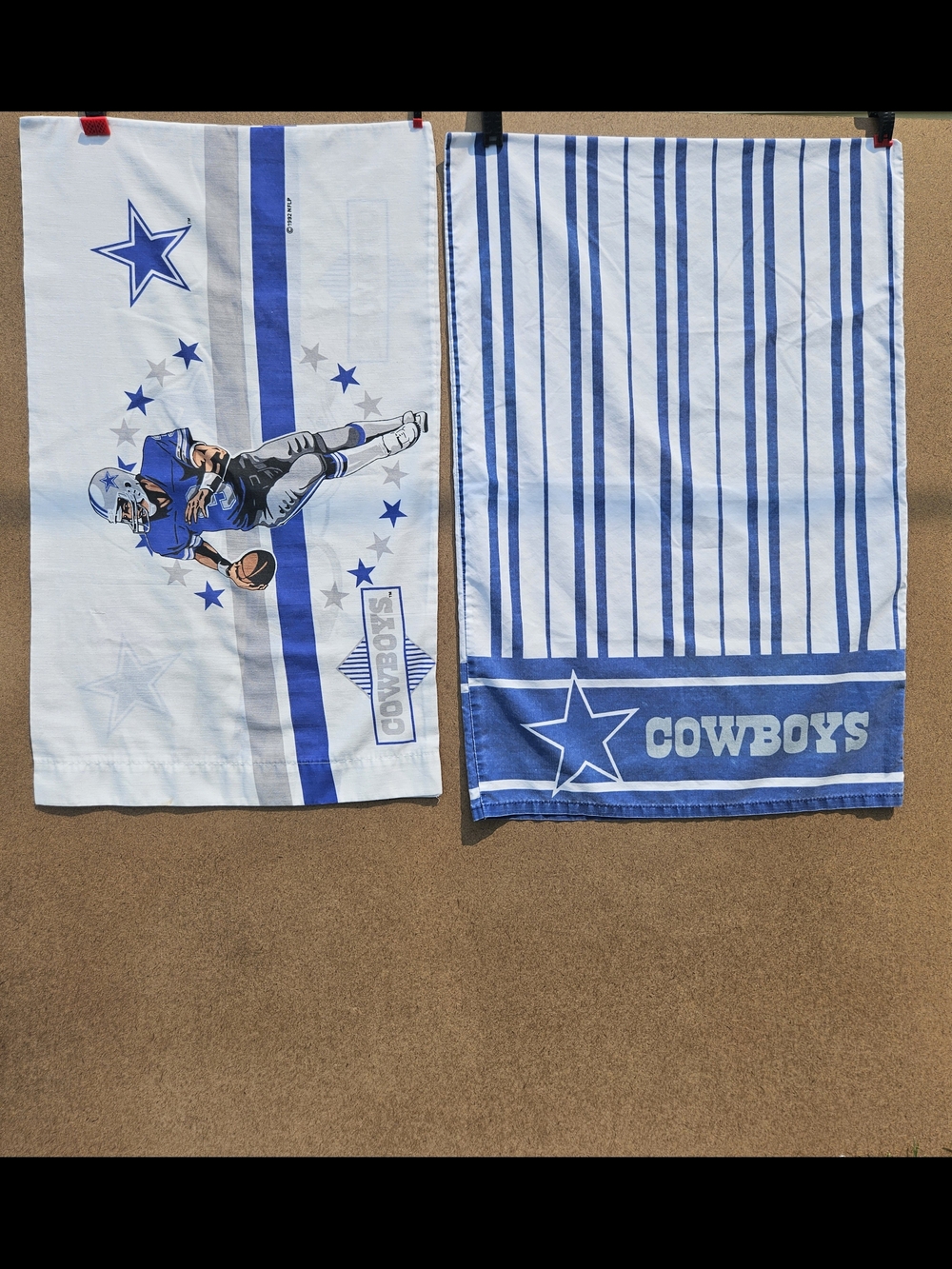 Dallas Cowboy Pillowcase Set Of 2.  1992